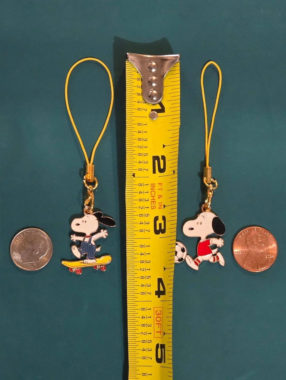 Peanuts: Snoopy Bag, Phone Charm, Keychain - Soccer Or Skate Design